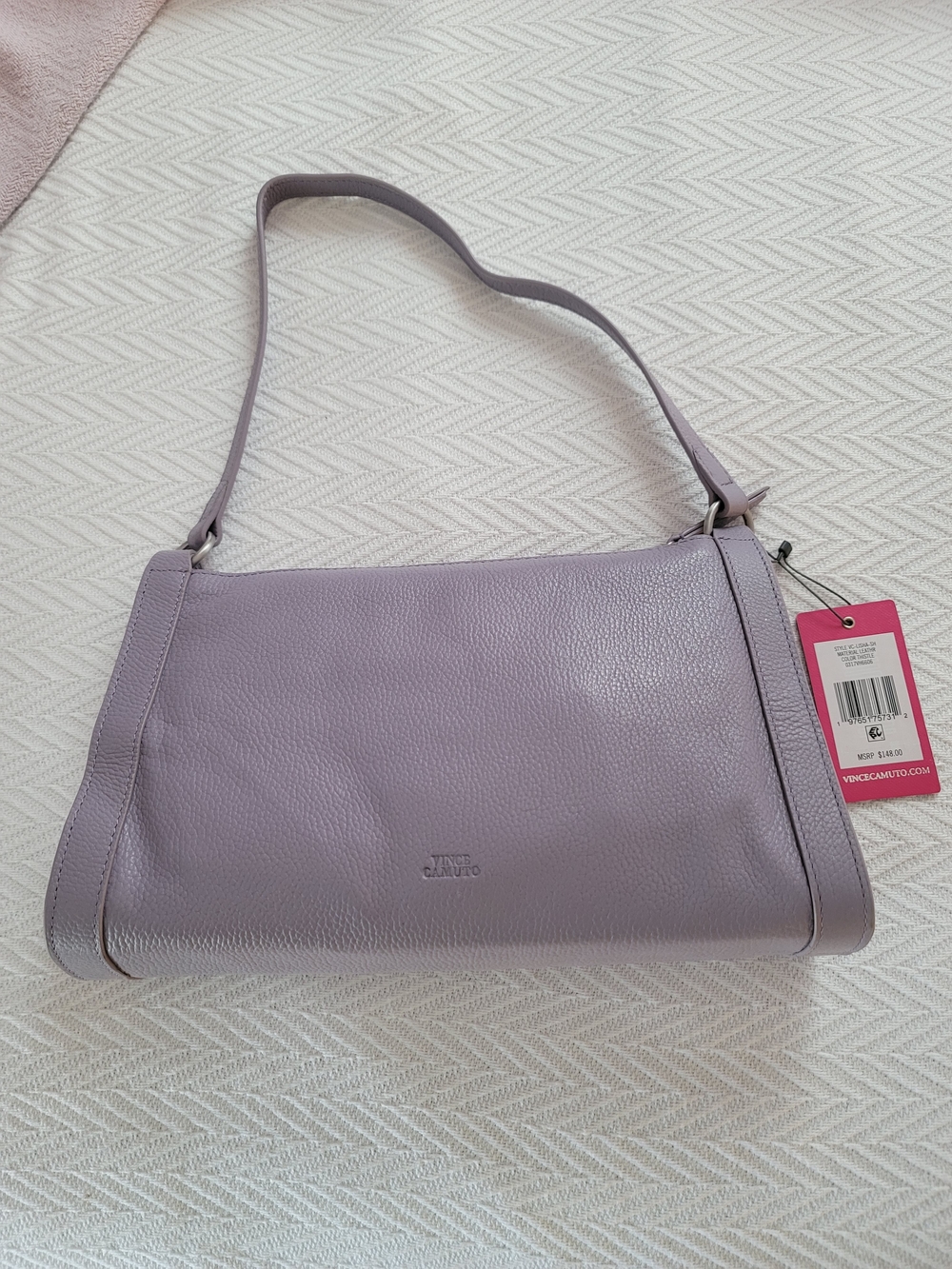 Vince Camuto Lilac Leather Bag - Picture 2 of 7